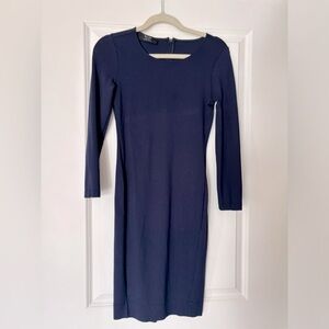 Navy power lunch dress